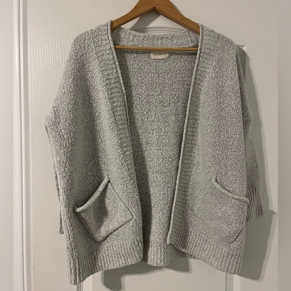 Dreamers open front cardigan, S/M, grey - Picture 1 of 4